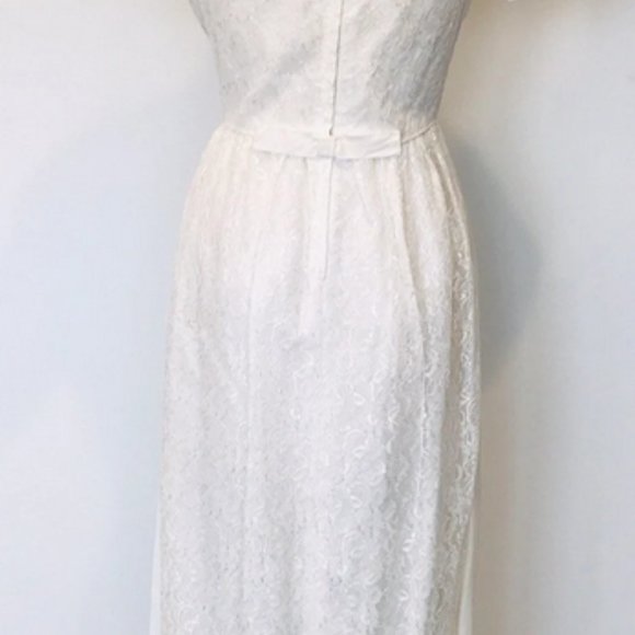 Vintage 60's Lace Wedding Dress - Picture 2 of 6